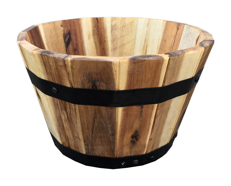 AVERA PRODUCTS AWP304115 Round Barrel Planter, 11.5'' x 7''