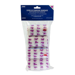 Ideal Syrflex Cohesive Bandage 4? White Hearts 4pk TA3400WHIP-4PK