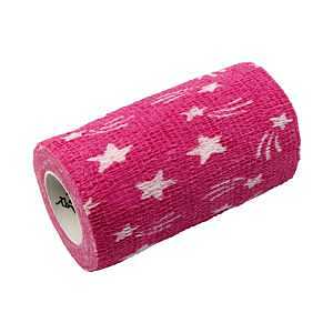 Syrflex Cohesive Bandage 4” HOT Pink Star 4pk
