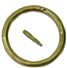 Neogen Ideal 043-7002, 3" 464678 Brass Bull Ring, Gold