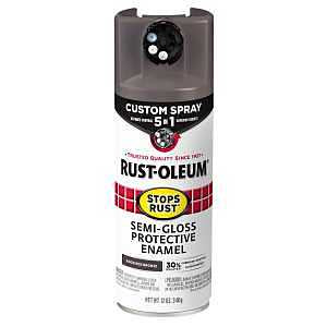 Rust-Oleum 376911 Stops Rust Custom Spray 5-in-1 Spray Paint, 12 oz, Semi-Gloss Anodized Bronze