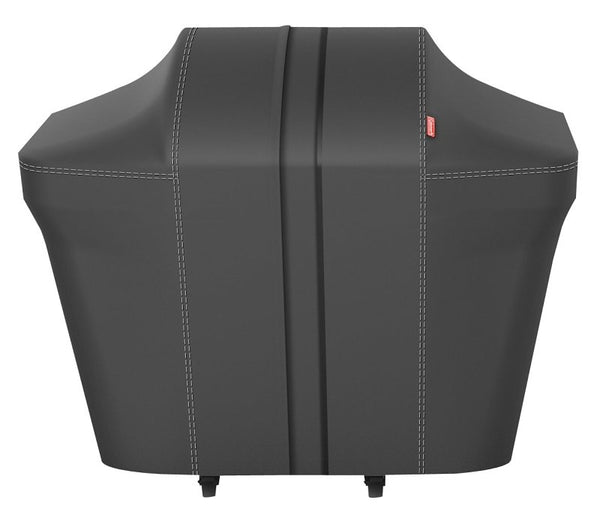 Coleman Revolution Heavy-Duty Cover for 3 and 4-Burner BBQ Grills, Weather-Resistant Polyester Grill Cover for Gas Grills with Handles, Ventilation, and Hook and Loop Closure Straps in Black CTA-1800
