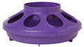Little Giant Plastic Poultry Feeder Base | Heavy Duty Plastic Feed Tray Base for 1 Quart Container | Base for Chicken Feeder | Purple 806PURPLE