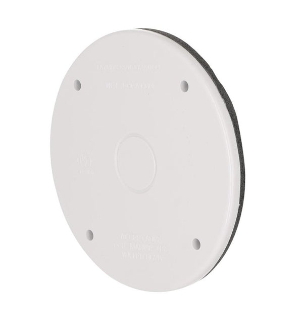 Hubbell-Bell PBC300WH Blank Weatherproof Nonmetallic Device Cover, Round, White