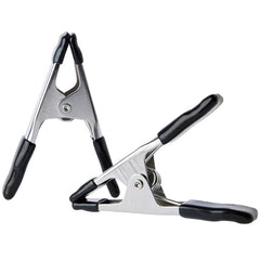 ToolPro 4 Inch Spring Clamps - 2 Pack, Heavy Duty Clamps for Construction, Ceiling and Carpentry Projects, Rubber Tips for Secure Attachment, Perfect for Securing Leveling Line TP05140