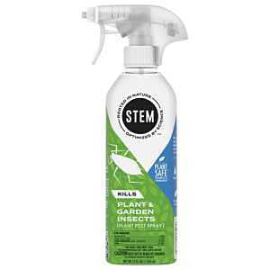 STEM Insect Spray for Indoor and Outdoor Plants, Kills Garden Insects, Plant Safe: Water Based, Botanical Insecticide, 12 oz