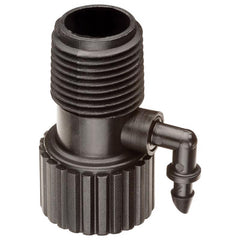 Rain Bird RISMAN1S Drip Irrigation Riser Adapter Drip and Sprinkler Watering, 1/2" Female Pipe Thread x 1/2" Male Pipe Thread x 1/4" Barbed End RISMAN1SM