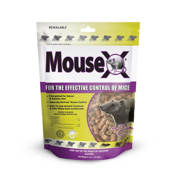 EcoClear Products 620200-6D MouseX Pellets - Effective for All Species of Rats and mice, 8 oz. Bag