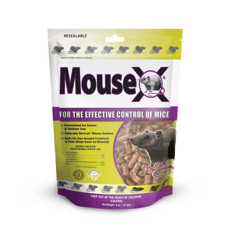 EcoClear Products 620200-6D MouseX Pellets - Effective for All Species of Rats and mice, 8 oz. Bag
