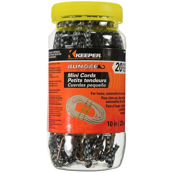 Keeper Assorted Bungee Cord Set 10 in. L x asst in. 1 pk 06053