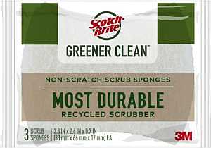 Scotch-Brite Greener Clean Non-Scratch Scrub Sponge, 3-Count by Scotch-Brite