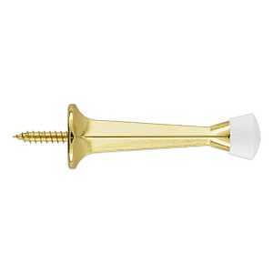 Brass Square Door Stop - 3" Rigid by National Hardware