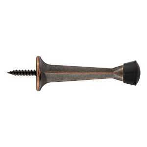 3" Rigid Square Door Stop - Antique Bronze by National Hardware