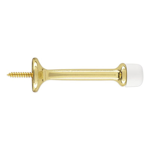 National Hardware SPB236 3" Rigid Round Door Stop - Brass N830-545