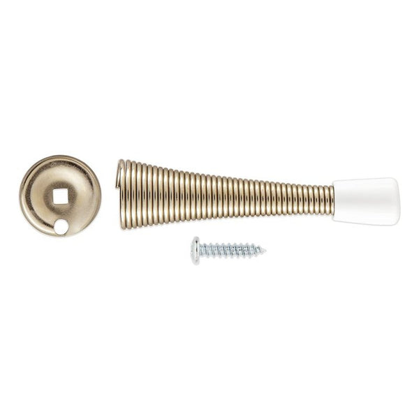 National Hardware V232 3" Spring Door Stop - Satin Nickel N830-555