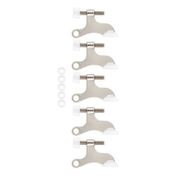 National Hardware V227 Hinge Pin Door Stop 5/pk - Satin Nickel N830-564