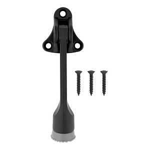 V238 4" Kickdown Door Stop - Matte Black