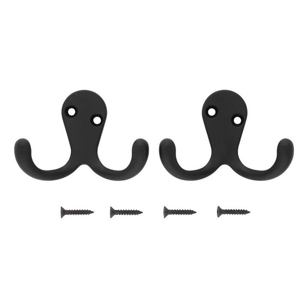National Hardware Cloth Hook, 35 LB, 2-Hook, Matte, 2PK N830-597