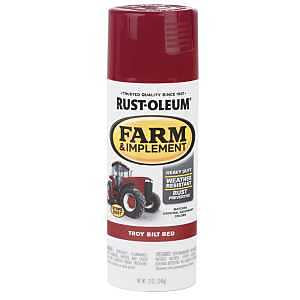 Rust-Oleum 303473 Farm & Implement Spray Paint, 12 oz, Gloss Troy Bilt Red, (Pack of 1)