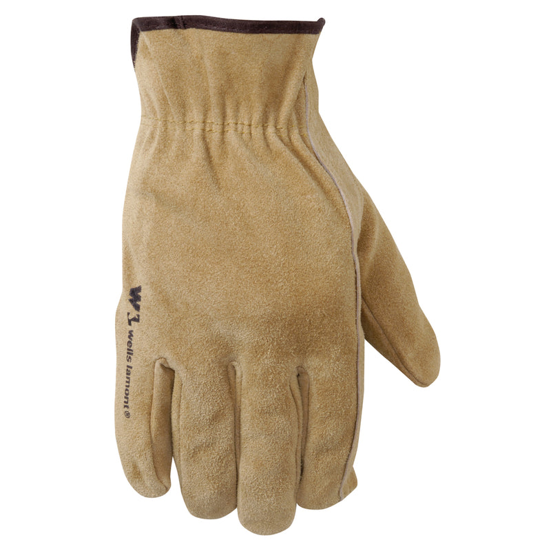 Wells Lamont Leather Work Gloves, Suede Cowhide, Medium (1012M) , Brown