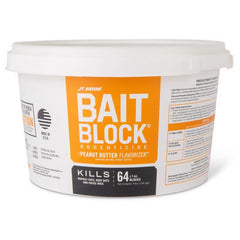 JT Eaton Bait Block Peanut Butter Flavor Rodenticide - 4 lb. Pail - Effective Rodent Control Bait Blocks - Long-Lasting and Easy to Use 704-PN