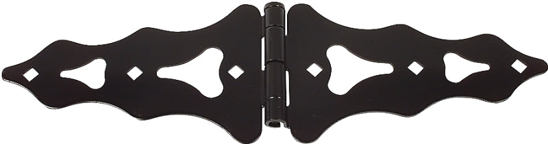 National Hardware N179-192 National Hardware 858BC 10" Ornamental Strap Surface Mount Gate Hinge - Single