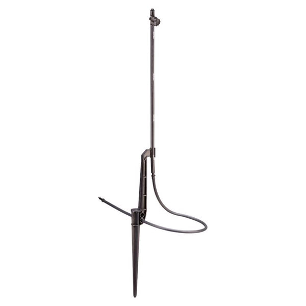 Rain Bird MSSTKTH1S Drip Irrigation Micro-Spray on Adjustable Height Staked Riser with 1/4" Tubing and Barbed Coupler, 180° Half Circle Pattern, 0-10.5' Spray Distance