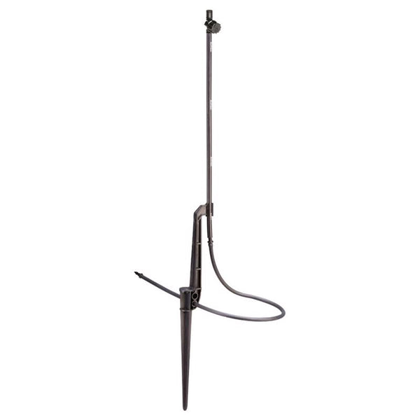Rain Bird MSSTKTF1S Drip Irrigation Micro-Spray on Adjustable Height Staked Riser with 1/4" Tubing and Barbed Coupler, 360° Full Circle Pattern, 0-13.5' Spray Distance