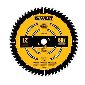DEWALT DWA11260 Circular Saw Blade, Carbide-Tipped, 60-Tooth x 12 In. - Quantity 3