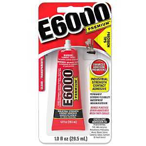 Eclectic E6000 Premium Clear Adhesive With Precision Tips-1oz