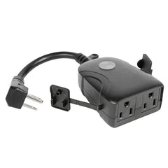 Feit Electric 120V 15A Smart Wifi Enabled Dual Outlet Wall Plug Plug/Wifi/Wp