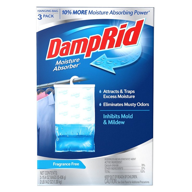 DampRid Hanging Moisture Absorber No Scent 15.4 oz 3 pk