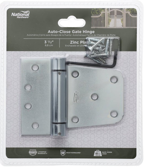 National Hardware N342-766 Gate Hinge Set, Zinc finish