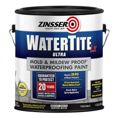 1 gal Zinsser 270267 White WaterTite-LX Mold & Mildew-Proof Waterproofing Paint