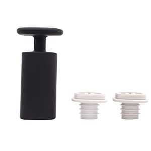 Houdini Wine Vacuum Preserver, 6"x 4"x 7", Black