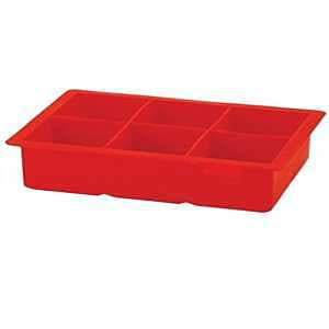 Houdini Easy Release Silicone Large Ice Cube Tray 6Ice Cube Molds