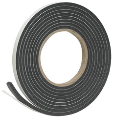 Frost King R338H Self-Stick Rubber Foam Weatherseal, 3/8"W, 3/16"T, Black|Blacks