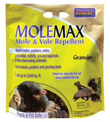 Bonide MOLEMAX Mole & Vole Repellent Granules, 10 lbs. Ready-to-Use, Outdoor Lawn & Garden Mole Control, People & Pet Safe 692