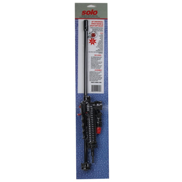 Solo 4900170N 28-Inch Universal Sprayer Wand And Shut-off Valve, Black