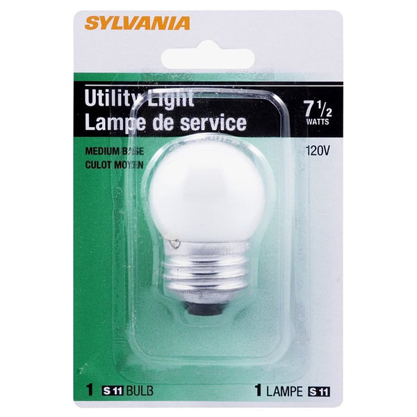 Sylvania Lighting 7.5 White Nightlight 1Cd 7.5W/SW/MED/NLITE 19433