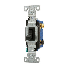 Eaton 1303-7BK Three-Way Switch, Black