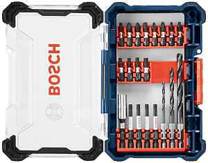 BOSCH DDMS20 20-Piece Assorted Impact Tough Drill Drive Custom Case System Set for Drilling and Driving Applications
