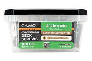 CAMO 2-1/2" X #10 - COUNTERSINKING Deck Screw 100 Count