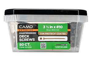 CAMO 3-1/2" X #10 - COUNTERSINKING Deck Screw 30 Count