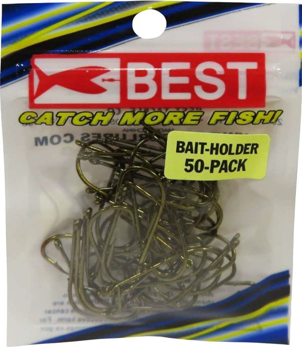 K&E STOPPER LURES BAITHOLDER Hook/Size 4/50 Pack/Bronze KE-BST-BH-BB50-4