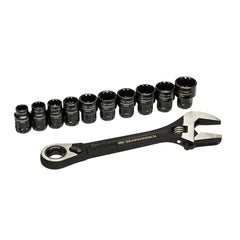 GEARWRENCH 11 Piece Pass Through Adjustable Wrench Set | GWPTAW8