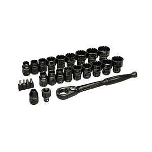 GEARWRENCH 25 Piece 3/8" Drive Pass Through Ratchet and Socket Set | GWX6PT25