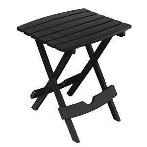 Adams Manufacturing 8510-02-3700 Quick-Fold Side Table, One Size, Black