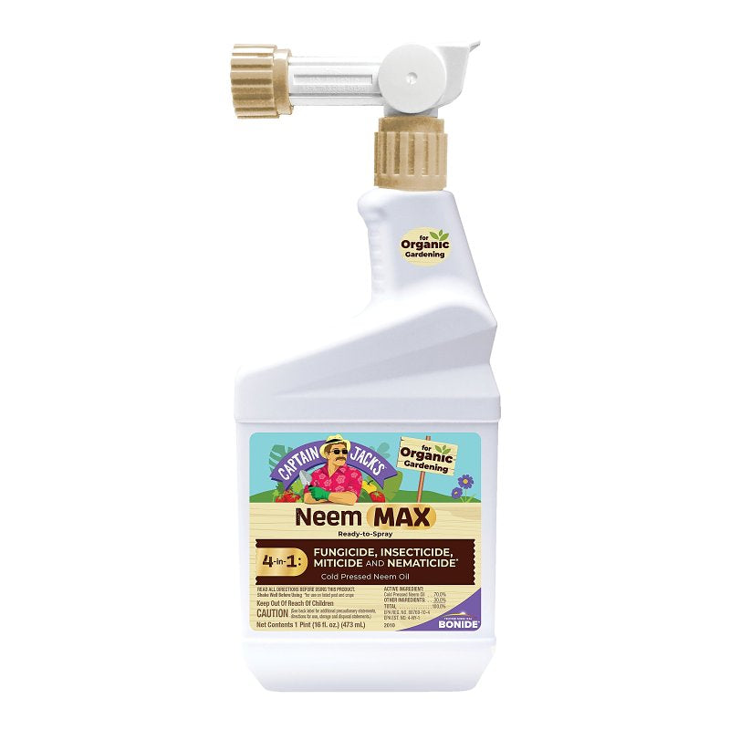 Bonide Captain Jack's Neem Max, 16 oz Ready-to-Spray Neem Oil