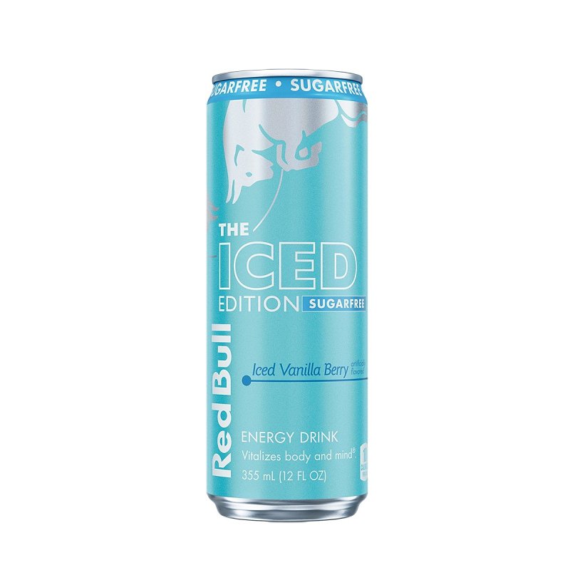 Red Bull Iced Edition Sugarfree Energy Drink, Iced Vanilla Berry, 12 fl. oz. can, with 114mg Caffeine, Taurine & B Vitamins